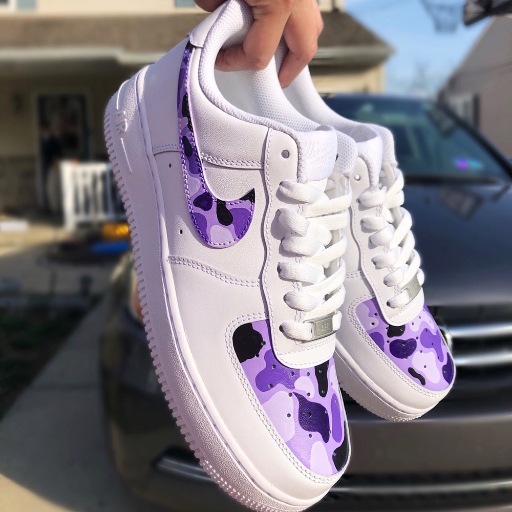 “Camo” Nike Air Force 1s (Custom Made/Painted) - Picture 3 of 8
